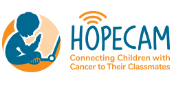 hopecam connecting children with cancer to their classrooms.